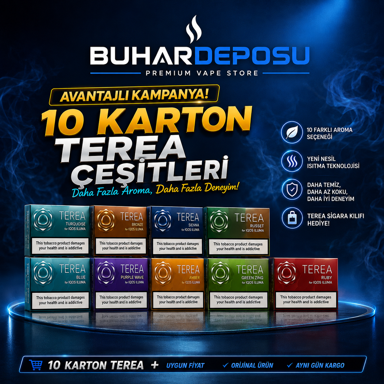 TEREA Sigara 10 Karton Toplu Satış